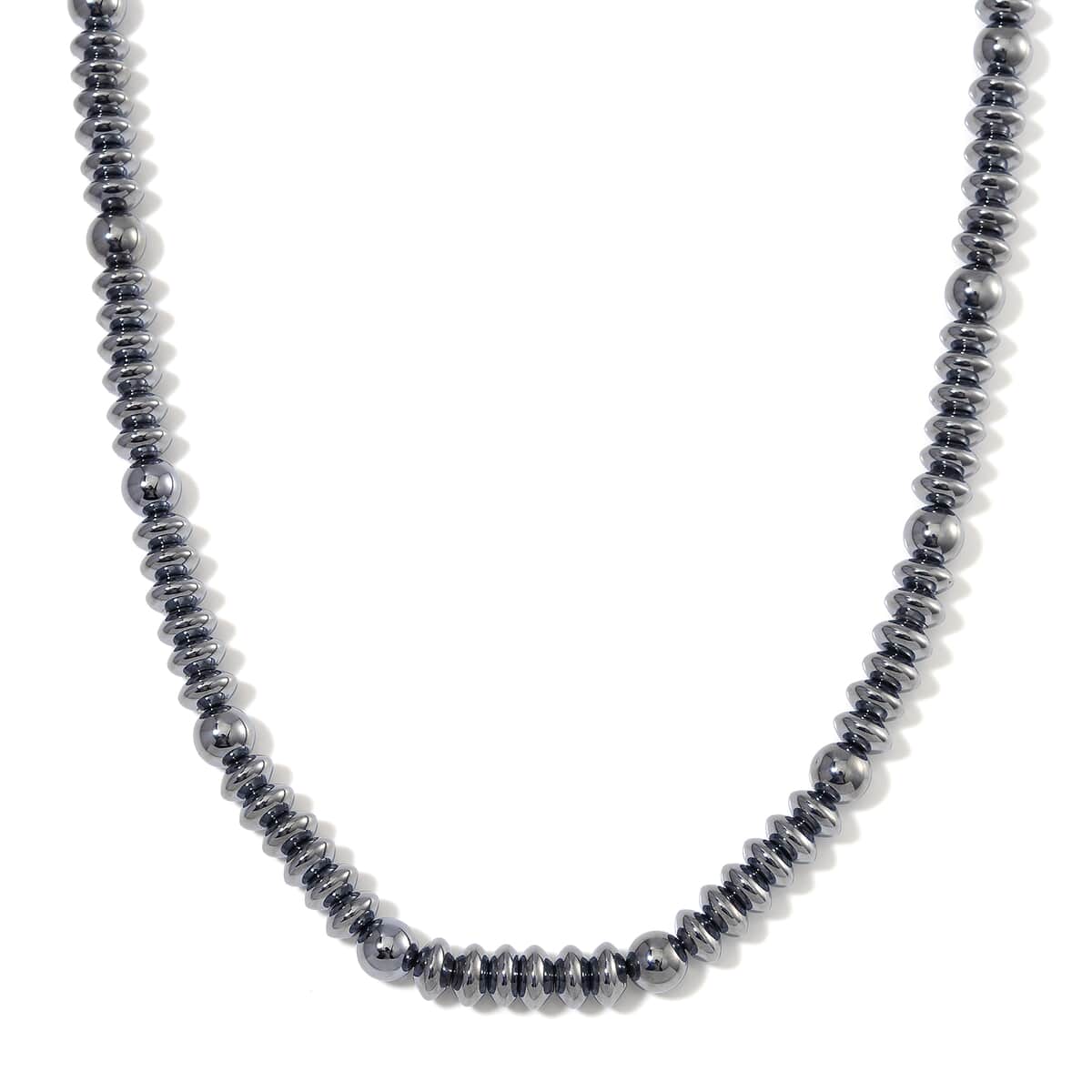 Terahertz 350.00 ctw Beaded Men's Necklace in Rhodium Over Sterling Silver 22-24 Inches image number 0