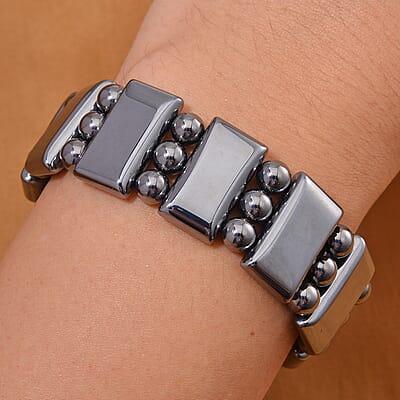  Terahertz 230.00 ctw Block Stretch Men's Bracelet (8-8.5In)