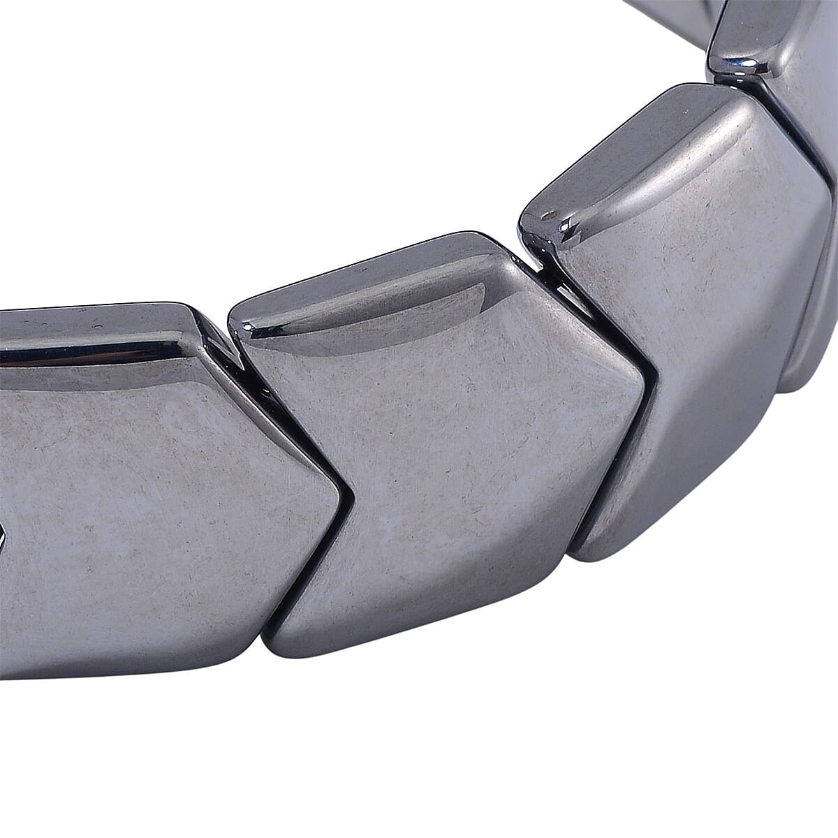 Terahertz 210.00 ctw Block Stretch Men's Bracelet (7.5-8.0In) image number 2