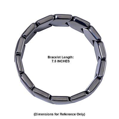 Terahertz 210.00 ctw Block Stretch Men's Bracelet (7.5-8.0In)