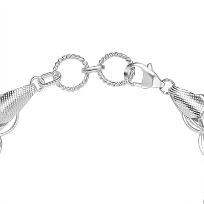 Artisan Crafted Sterling Silver Link Chain Bracelet (7.25 In) 15.75 Grams