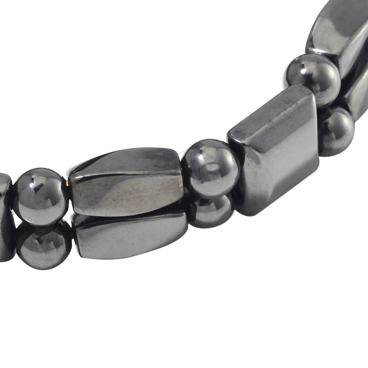 Hematite Stretch Section Bracelet 190.00 ctw image number 2