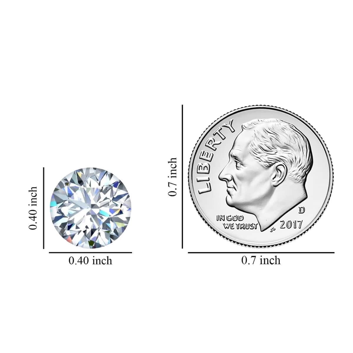 IGI Certified Luxuriant Lab Grown Diamond (G VS2) (Rnd 10.38 mm) 4.00 ctw image number 2