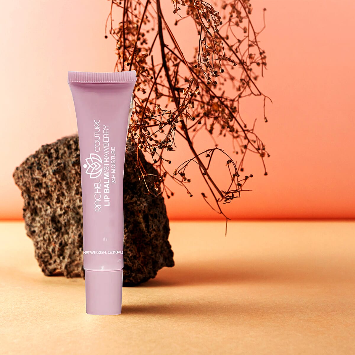 Rachel Couture Lip Balm (Non-Sticky)- Strawberry (Ships in 8-10 Days) image number 1