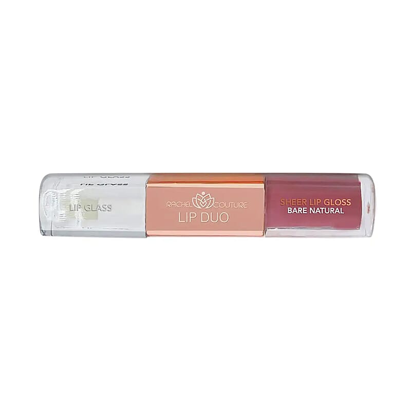 Rachel Couture Lip Duo (Lip Glass & Gloss)- Bare Natural