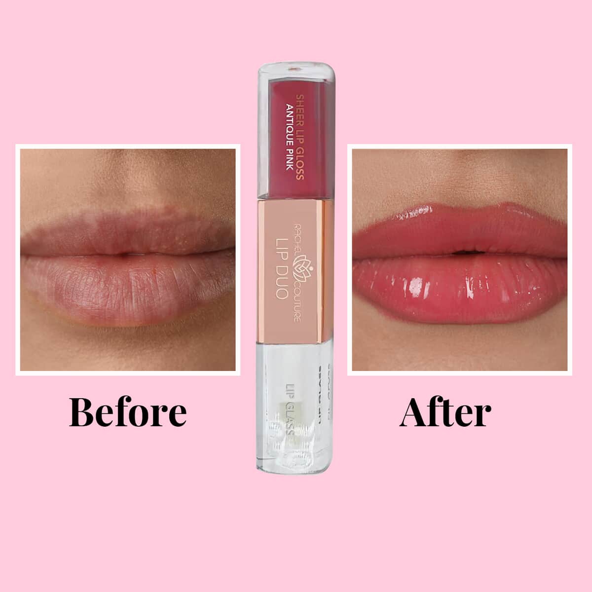 Rachel Couture Lip Duo (Lip Glass & Gloss)- Antique Pink image number 6