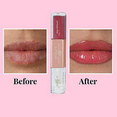 Rachel Couture Lip Duo (Lip Glass & Gloss)- Antique Pink