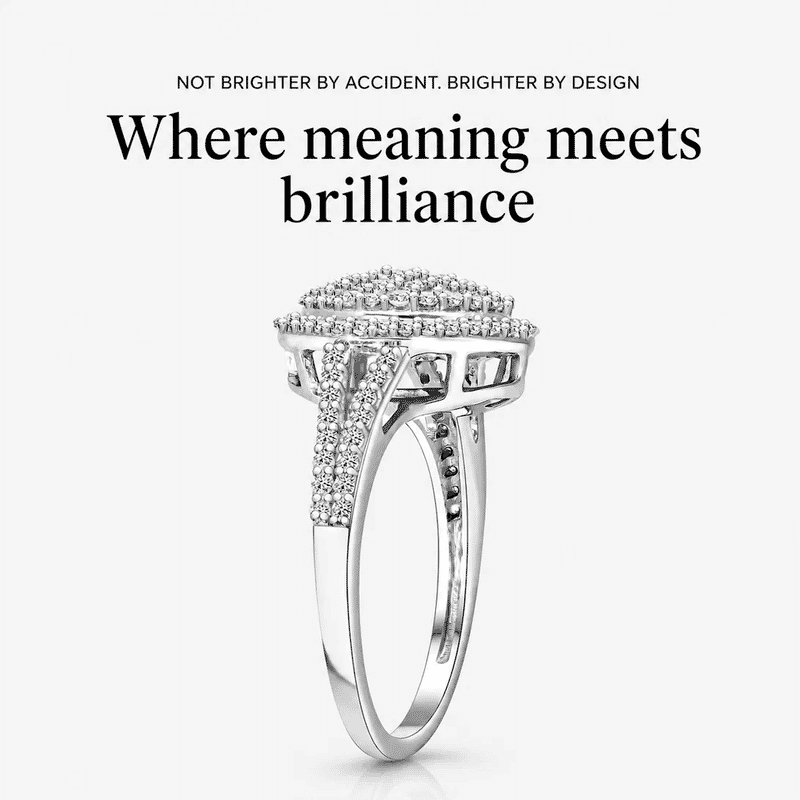 Luxuriant Lab Grown Diamond G-H SI, 1.00 ctw Cocktail Ring in 10K White Gold (Size 6.0)