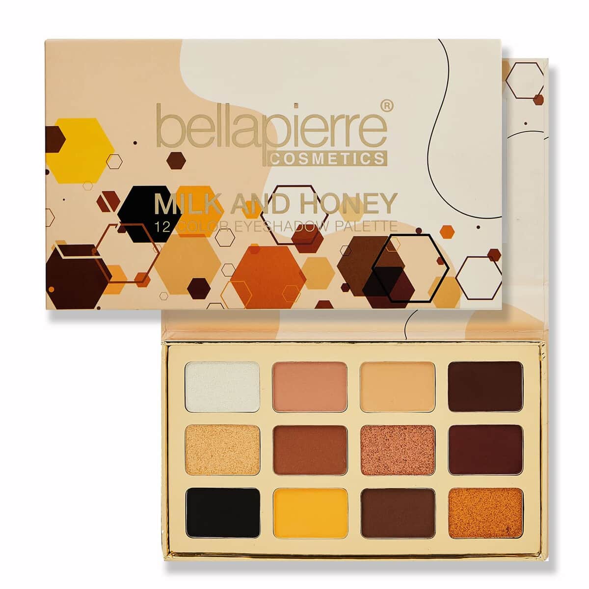 Bellapierre Cosmetics Milk & Honey 12 Color Eyeshadow Palette (0.88oz) image number 0