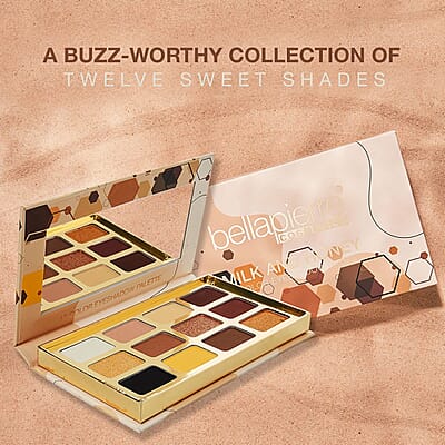 Bellapierre Cosmetics Milk & Honey 12 Color Eyeshadow Palette (0.88oz)