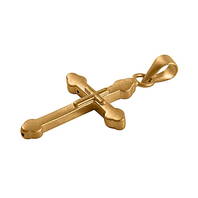 24K Yellow Gold Cross Pendant 0.50 Grams