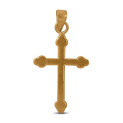 24K Yellow Gold Cross Pendant 0.50 Grams
