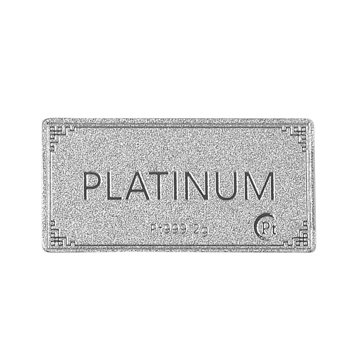 999 Platinum Bar 13x26x0.23mm 2 Grams image number 0