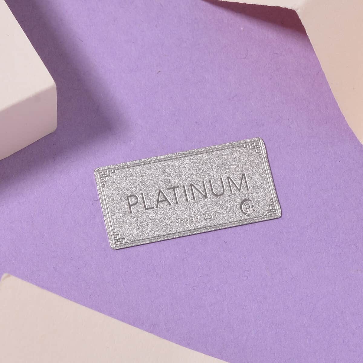 999 Platinum Bar 13x26x0.23mm 2 Grams image number 1