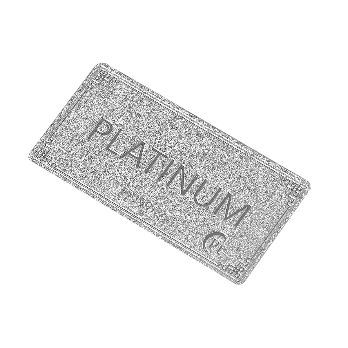 Buy 999 Platinum Bar 13x26x0.23mm 2 Grams at ShopLC.