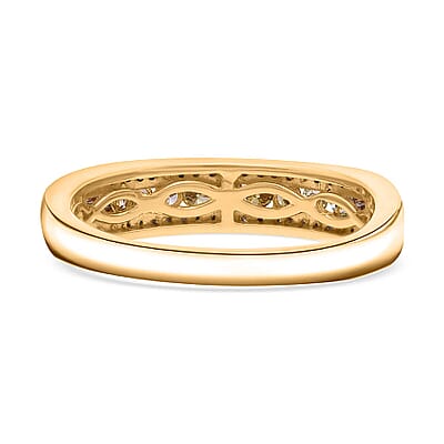 Luxoro I1-I2 Multi Diamond 0.50 ctw Rainbow Ring in 10K Yellow Gold (Size 6.0)