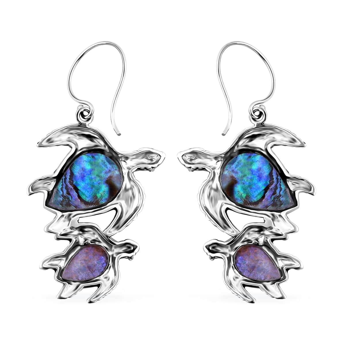 Bali Turtle Earrings Paua Shell Sterling Silver Bali Turtle Earrings Paua Shell Sterling Silver