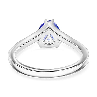 Certified & Appraised Rhapsody AAAA Tanzanite 1.25 ctw Solitaire Ring in 950 Platinum (Size 10.0) 5.15 Grams