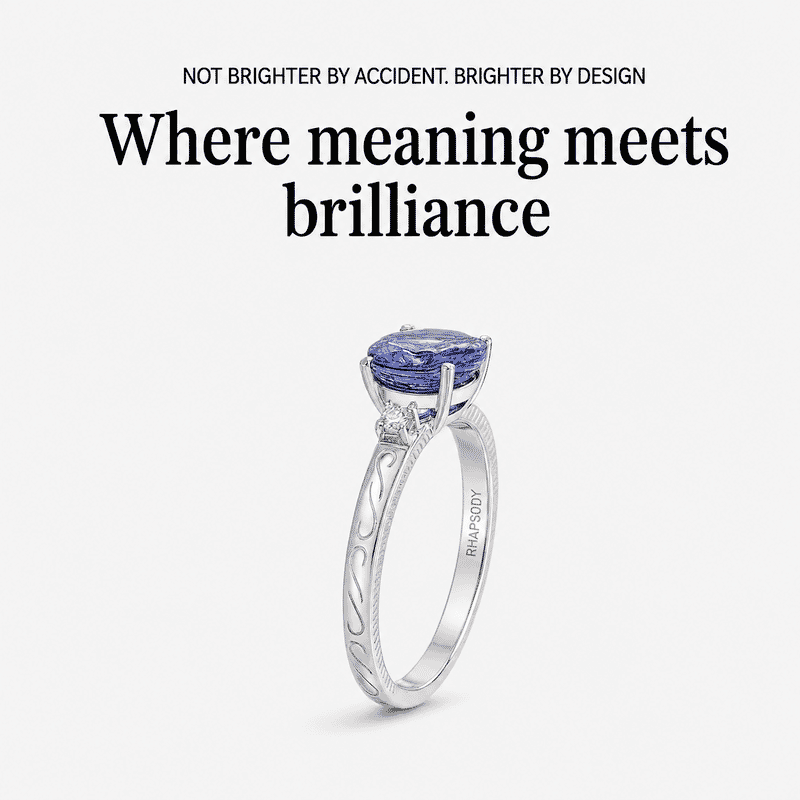 Certified & Appraised Rhapsody AAAA Tanzanite and E-F VS Diamond 2.50 ctw Ring in 950 Platinum (Size 10.0) 7.30 Grams