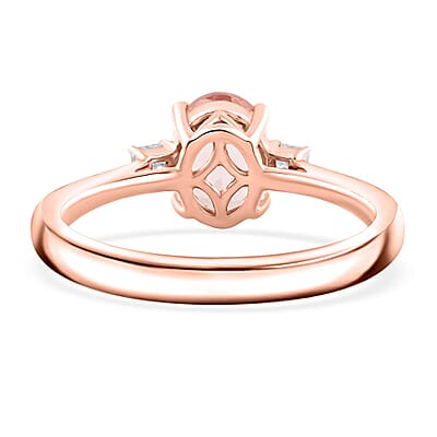Certified and Appraised Luxoro AAA Pink Morganite, Diamond Ring in 10K Rose Gold 1.35 ctw (Size 10.0)