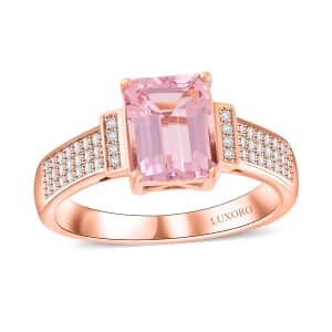 Certified & Appraised Luxoro AAA Palmeiras Pink Morganite and G-H I2 Diamond 2.50 ctw Ring in 10K Rose Gold (Size 6.0)