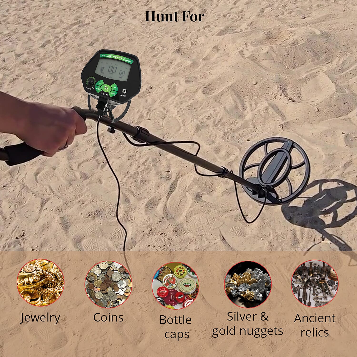 Buy Closeout Green Metal Detector at ShopLC.