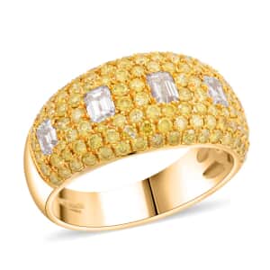 Modani Natural Yellow Diamond 2.00 ctw Ring in 14K Yellow Gold (Size 6.0) 5.60 Grams