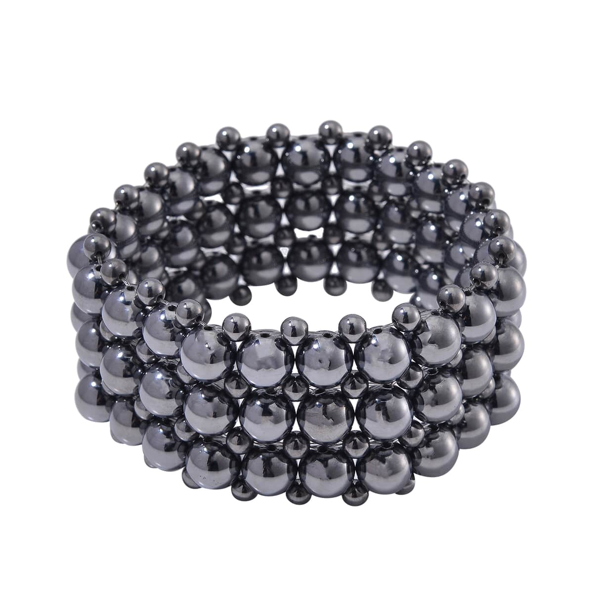 Terahertz 265.00 ctw Beaded Stretch Bracelet 6.5-7.00 Inches image number 0