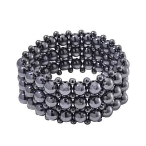 Terahertz 265.00 ctw Beaded Stretch Bracelet 6.5-7.00 Inches