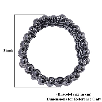 Terahertz 265.00 ctw Beaded Stretch Bracelet 6.5-7.00 Inches