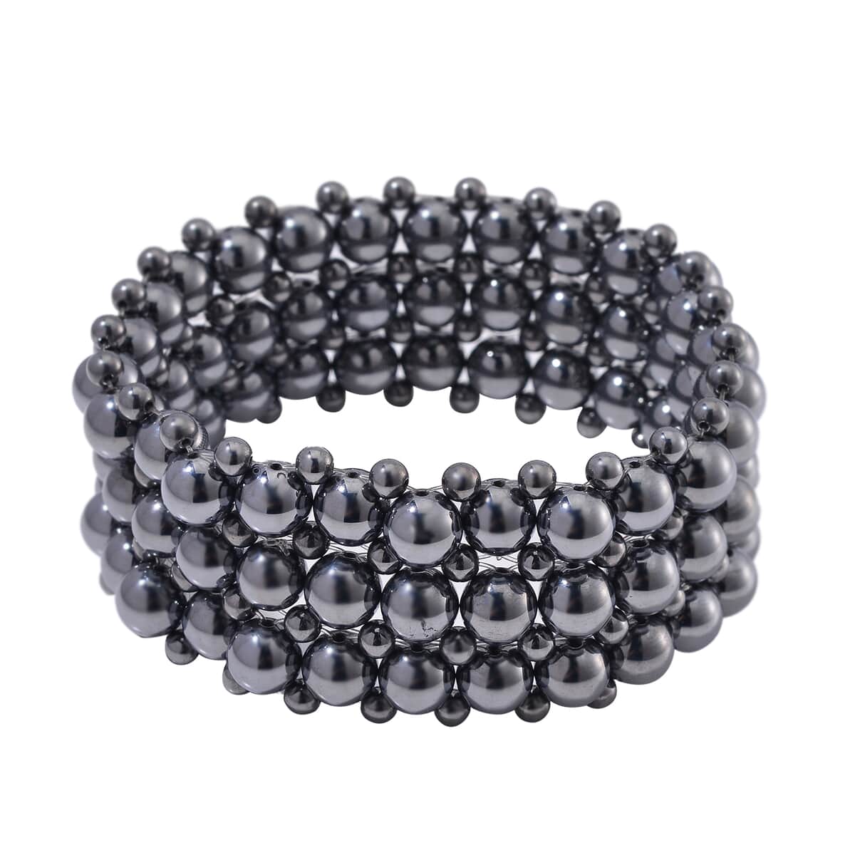 Terahertz 308.00 ctw Beaded Stretch Bracelet 8-8.5 Inches image number 0