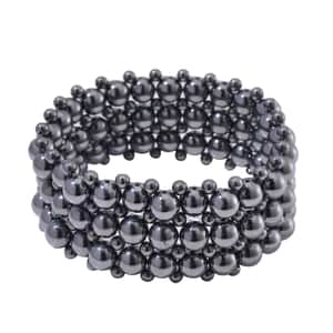 Terahertz 308.00 ctw Beaded Stretch Bracelet 8-8.5 Inches