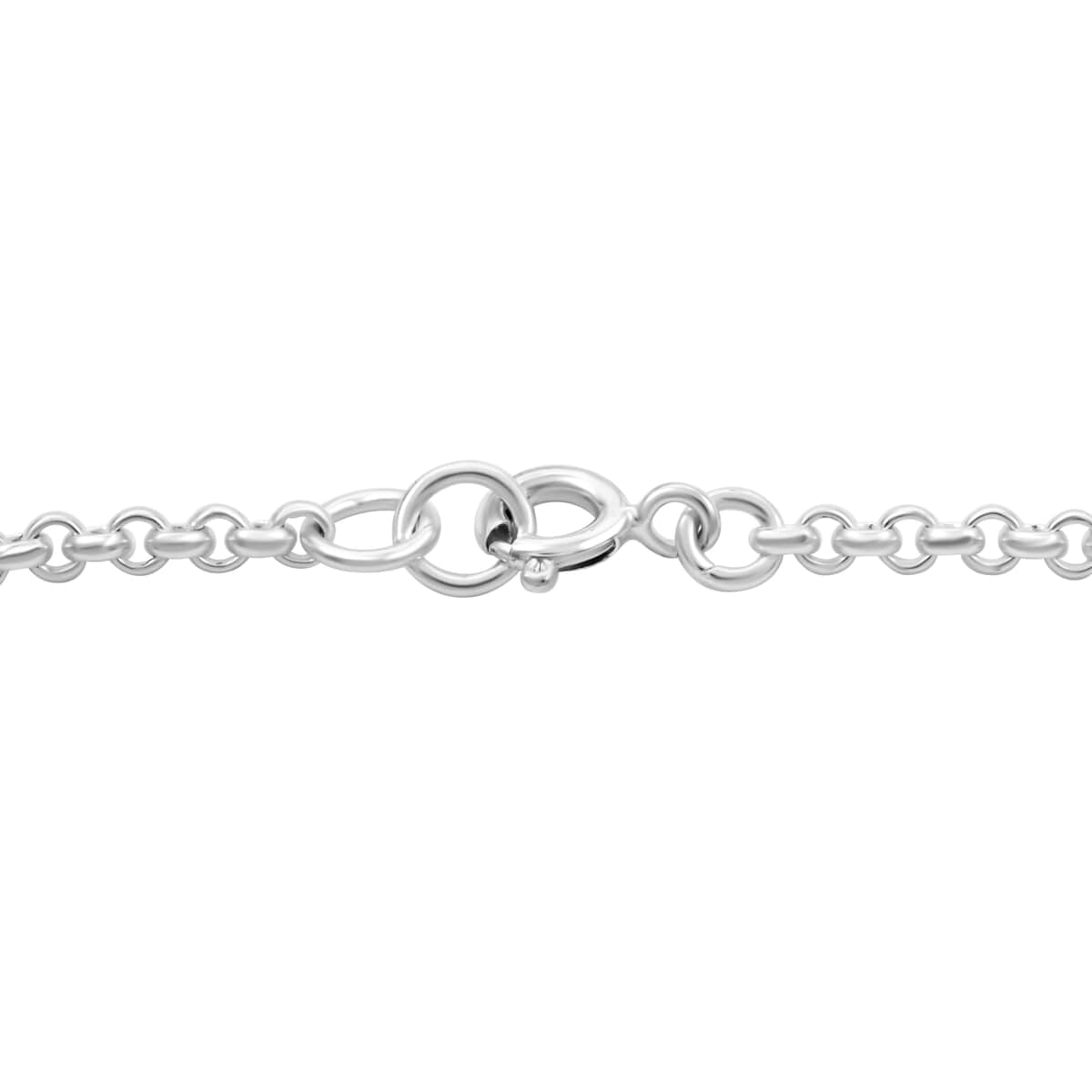 Blue Topaz and Simulated Diamond 1.40 ctw Bracelet in Sterling Silver (7.50 In) image number 3