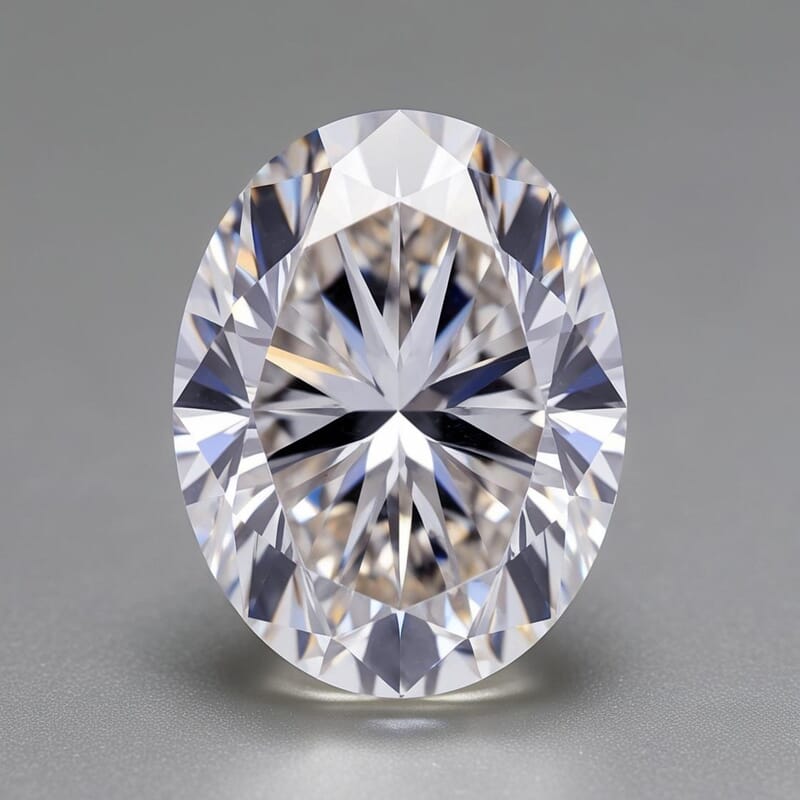 IGI Certified 5.00 ctw Oval Lab Grown Diamond Loose Gemstone – G VS2