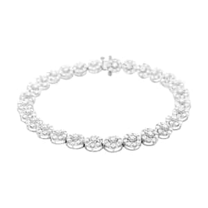 NY Closeout 14K White Gold Diamond G-H I1 Bracelet (7.50 In) 18 Grams 5.00 ctw