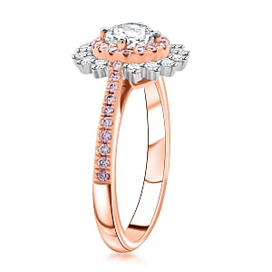 Modani Natural White and Pink Diamond 1.00 ctw Ring in 14K Rose and White Gold (Size 5.0)