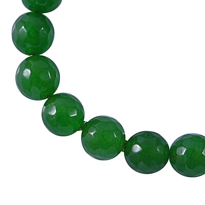 Verde Onyx 100.00 ctw Beaded Stretch Bracelet