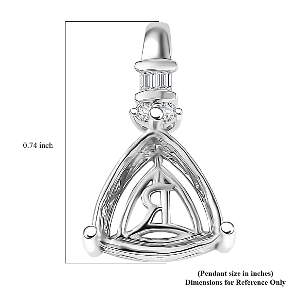 Rhapsody Diamond E-F VS2 0.06 ctw Pendant in 950 Platinum