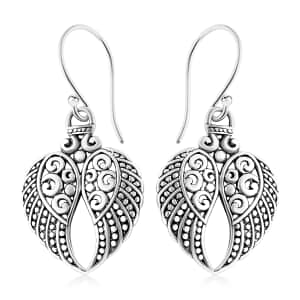 Bali Legacy Angel Wings Earrings in Sterling Silver 4.20 Grams