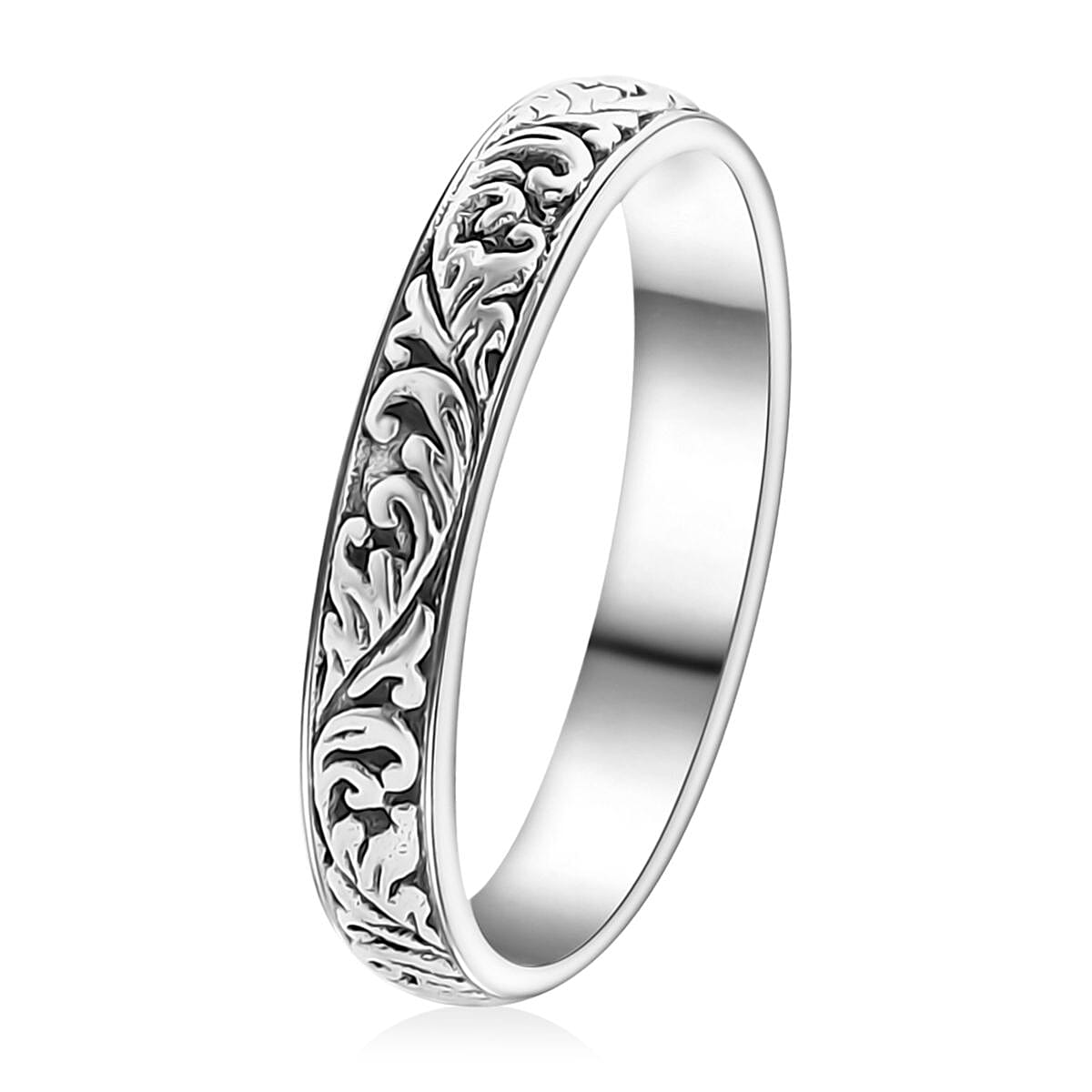 Bali Legacy Sterling Silver Ring (Size 6.0) 3.63 Grams image number 3