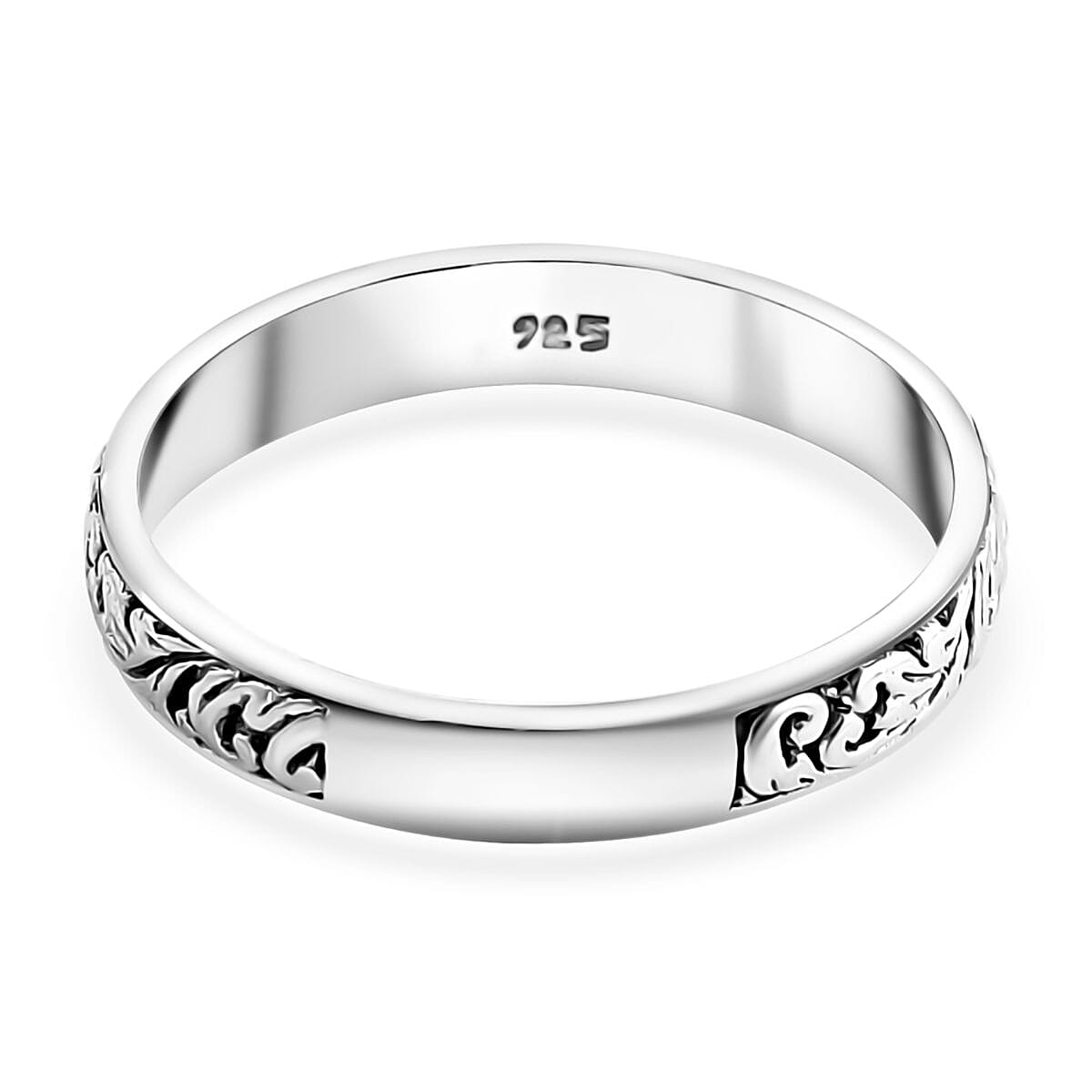 Bali Legacy Sterling Silver Ring (Size 6.0) 3.63 Grams image number 4