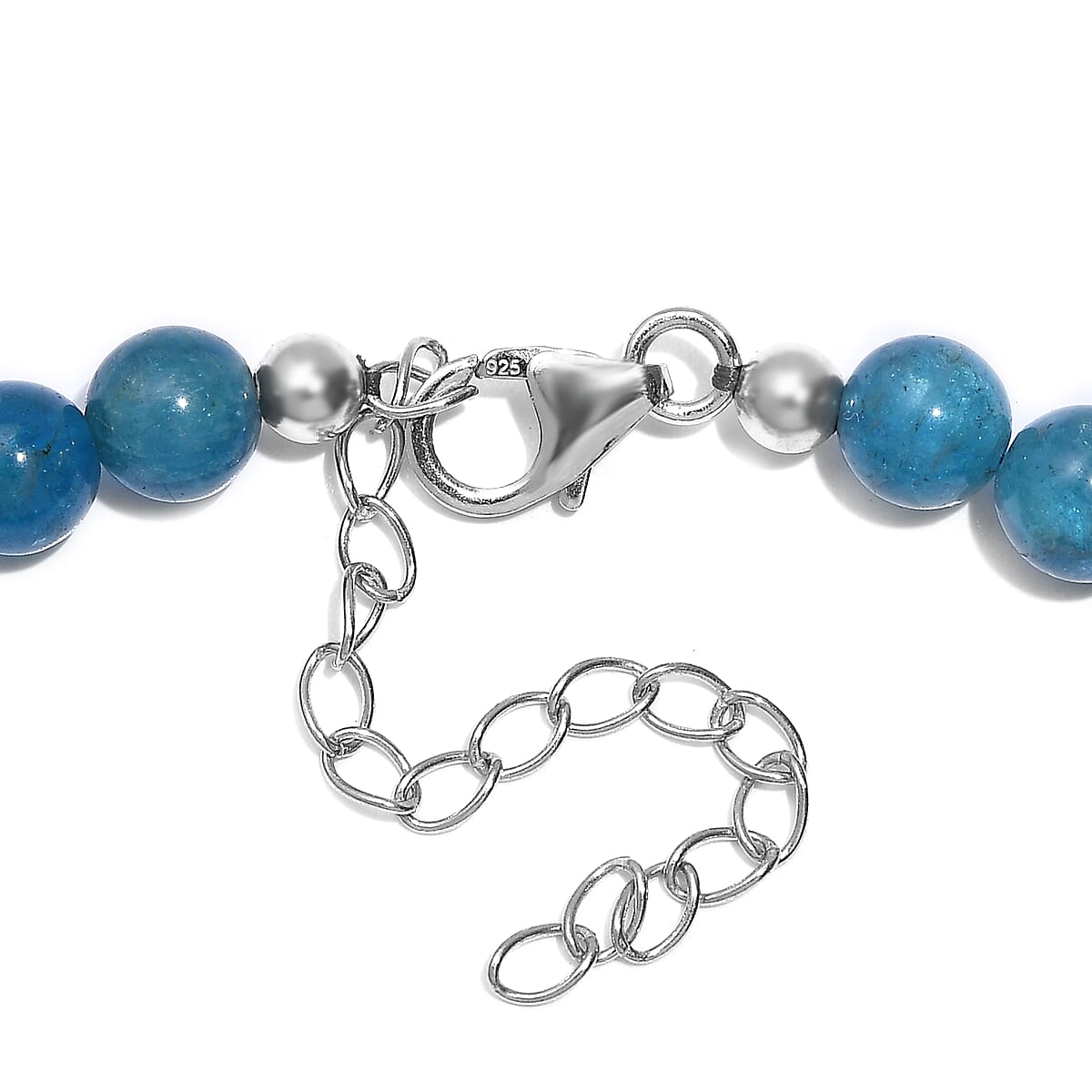 Malgache Neon Apatite Bracelet in Rhodium Over Sterling Silver (7.50-8.5In) 65.00 ctw image number 3