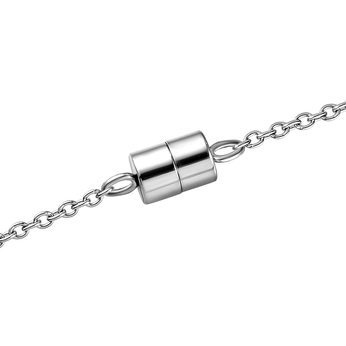 Mojave Green and Blue Turquoise 9.30 ctw Necklace 18 Inches in Stainless Steel image number 4