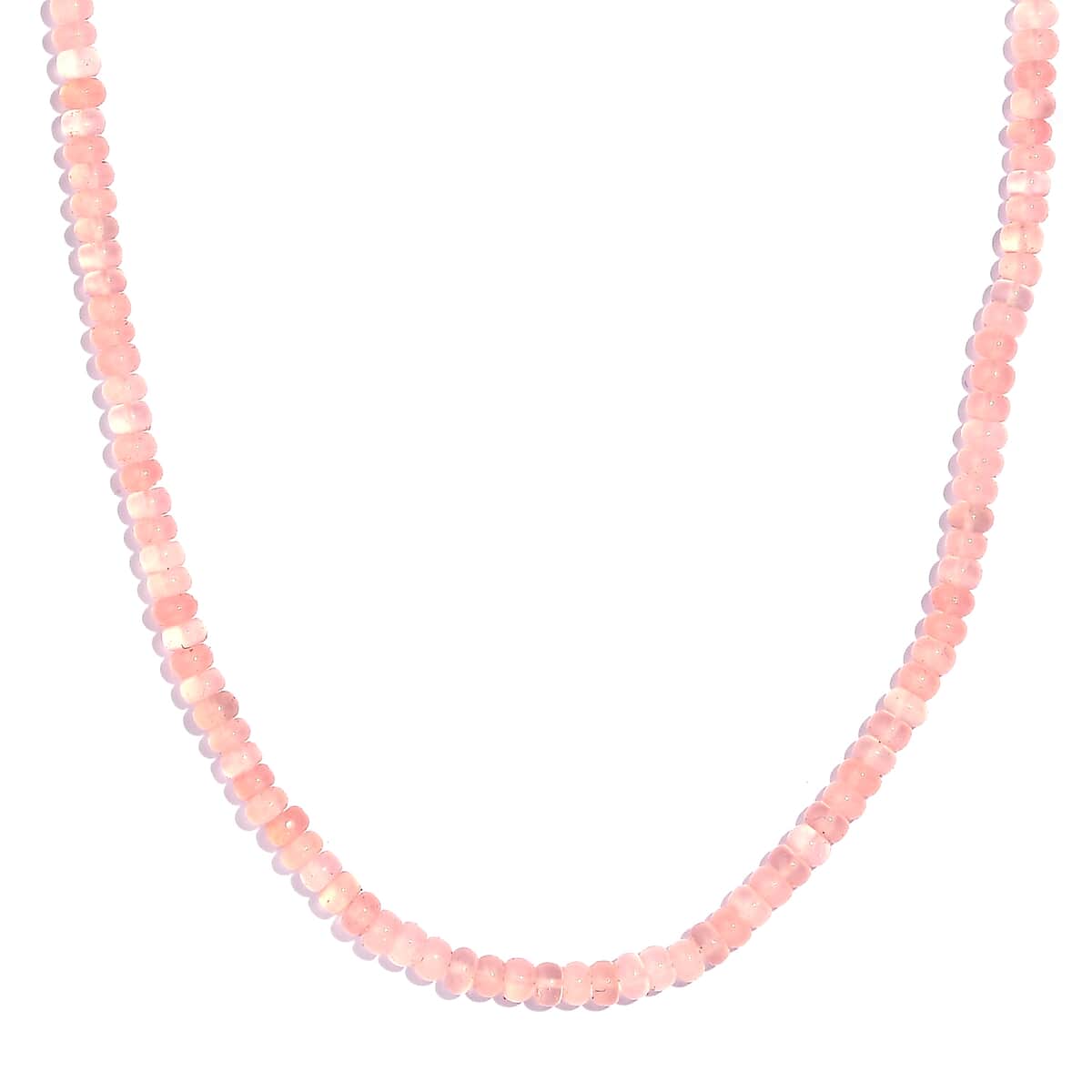 Enhanced Pink Chalcedony 97.00 ctw Necklace 18 Inches in Rhodium Over Sterling Silver  image number 0