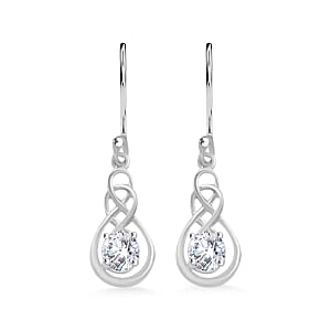 Simulated Diamond 1.00 ctw Earrings in Sterling Silver