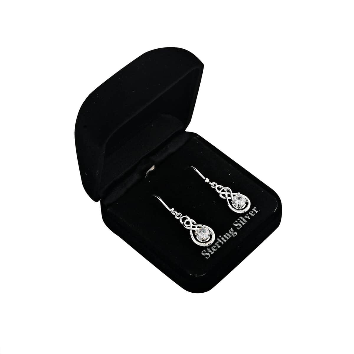 Simulated Diamond 1.00 ctw Earrings in Sterling Silver image number 4