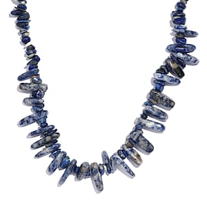 Karis Sodalite 251.00 ctw Necklace 20 Inches in Platinum Bond