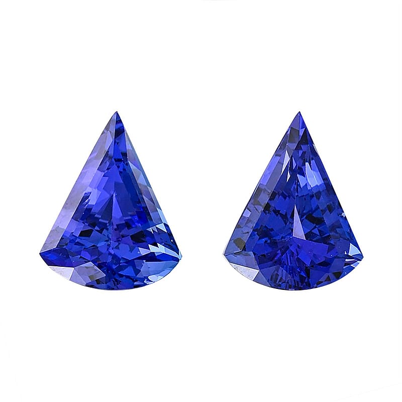Certified & Appraised AAAA Tanzanite Set of 2 (Fancy 17x13.5 mm) 19.25 ctw
