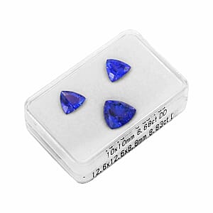 Doorbuster Certified & Appraised AAAA Tanzanite Set of 3 (Fancy Free Size) 15.51 ctw