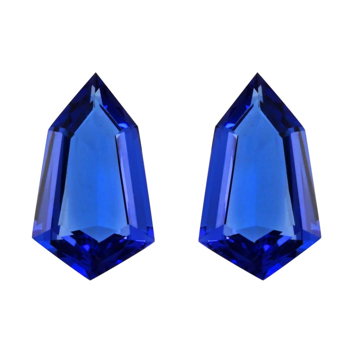 Certified & Appraised AAAA Tanzanite Set of 2 (Fancy 17.6X10.1 mm) 10.40 ctw image number 0